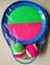 Toss and Catch Velcro Ball Set (Hook and Loop), Kids Outdoor Games, Beach Toys, Backyard Sports, Paddle Ball Games (Pack of 2 Paddles and 2 Balls)